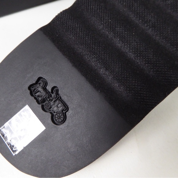 Coach Zoe Webbed Flip Flop Sandal w Signature C Logo Thong Slip On NIB - Picture 5 of 8